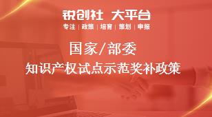 國家/部委知識產(chǎn)權(quán)試點示范獎補政策