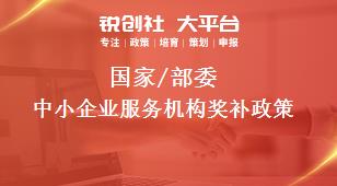 國家/部委中小企業(yè)服務(wù)機(jī)構(gòu)獎(jiǎng)補(bǔ)政策